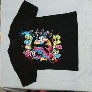 Akademiks T-shirt Size L Black with Peace graphic Pre-owned